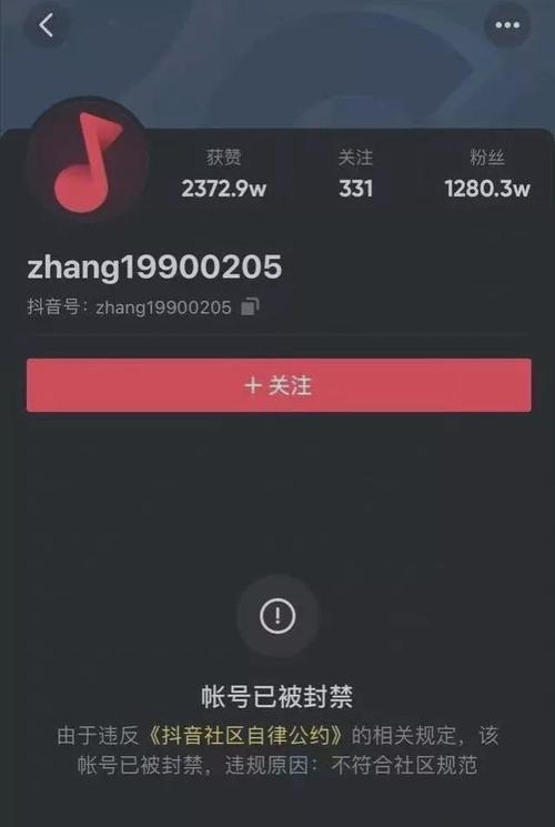 抖音账号被封禁该如何应对（解封可能性）