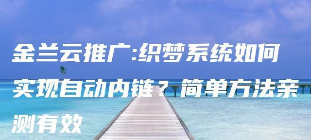 如何一步到位设置新站和内链（通过8个步骤快速提升新站的SEO优化水平）