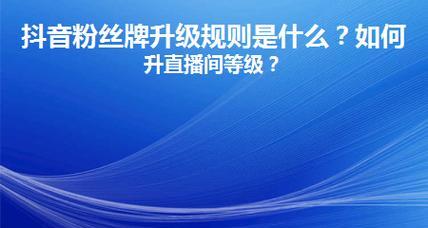 如何查看自己的抖音粉丝灯牌等级（掌握这些技巧）